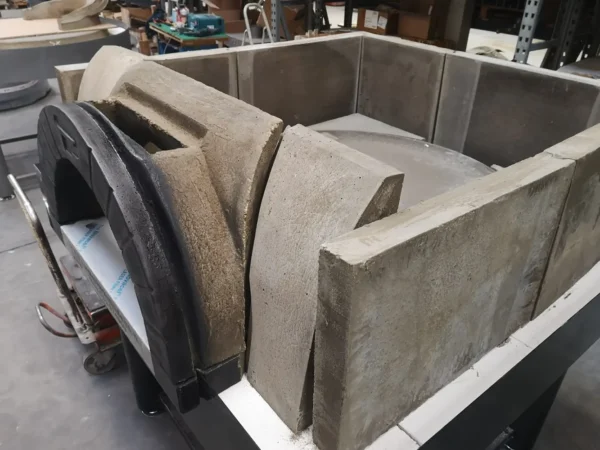 Costruzione di forno a gas Pavesi a volta piana