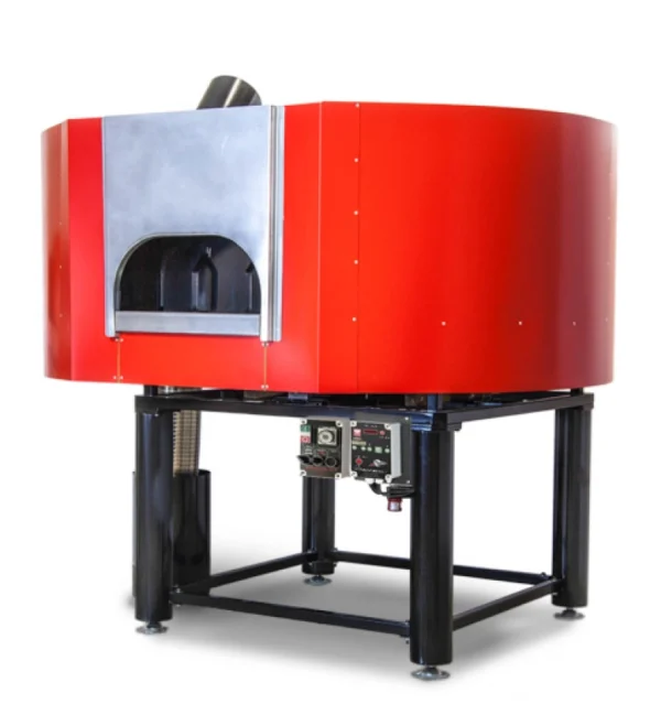 Forno Twister Side Combinato Legna-Gas con piano cottura rotante