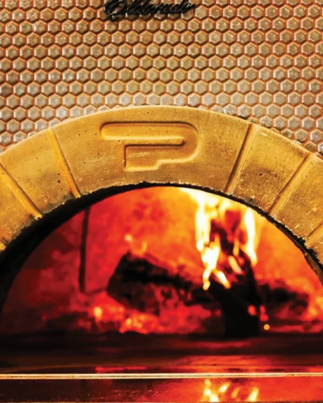 Forno a legna Pavesi con piano monoblocco per pizza