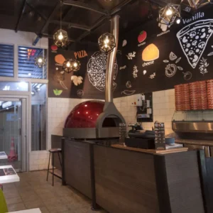Ristorante con forno a gas Pavesi Joy ibrido rosso metallizzato