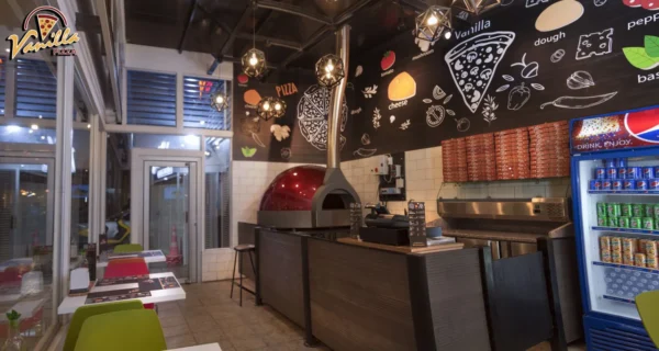 Ristorante con forno a gas Pavesi Joy ibrido rosso metallizzato