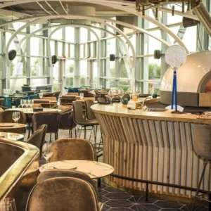 Restaurant with Joy 140 combination fixed hearth oven