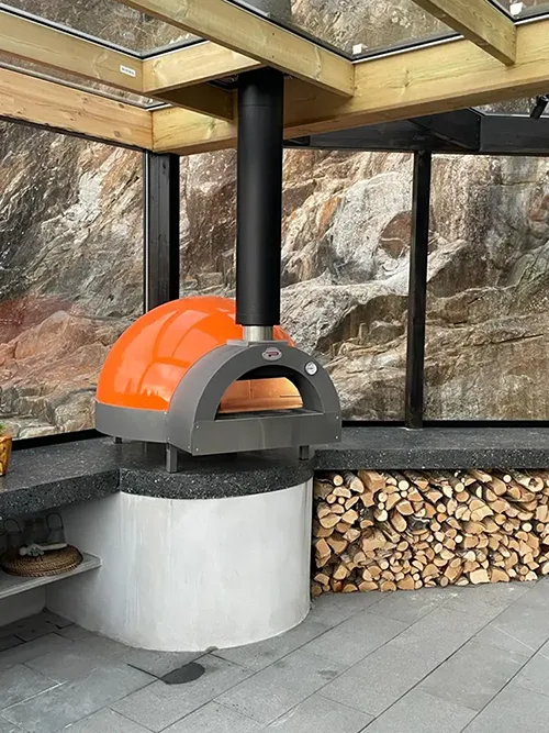 Customized Pavesi oven installed inside